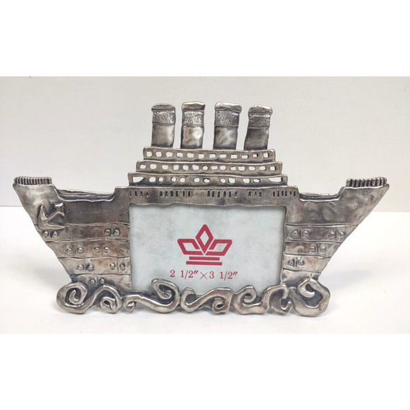Perfect Accents Vintage Perfect Metal Cruise Ship Picture Frame Beach Nautical 25 X 35